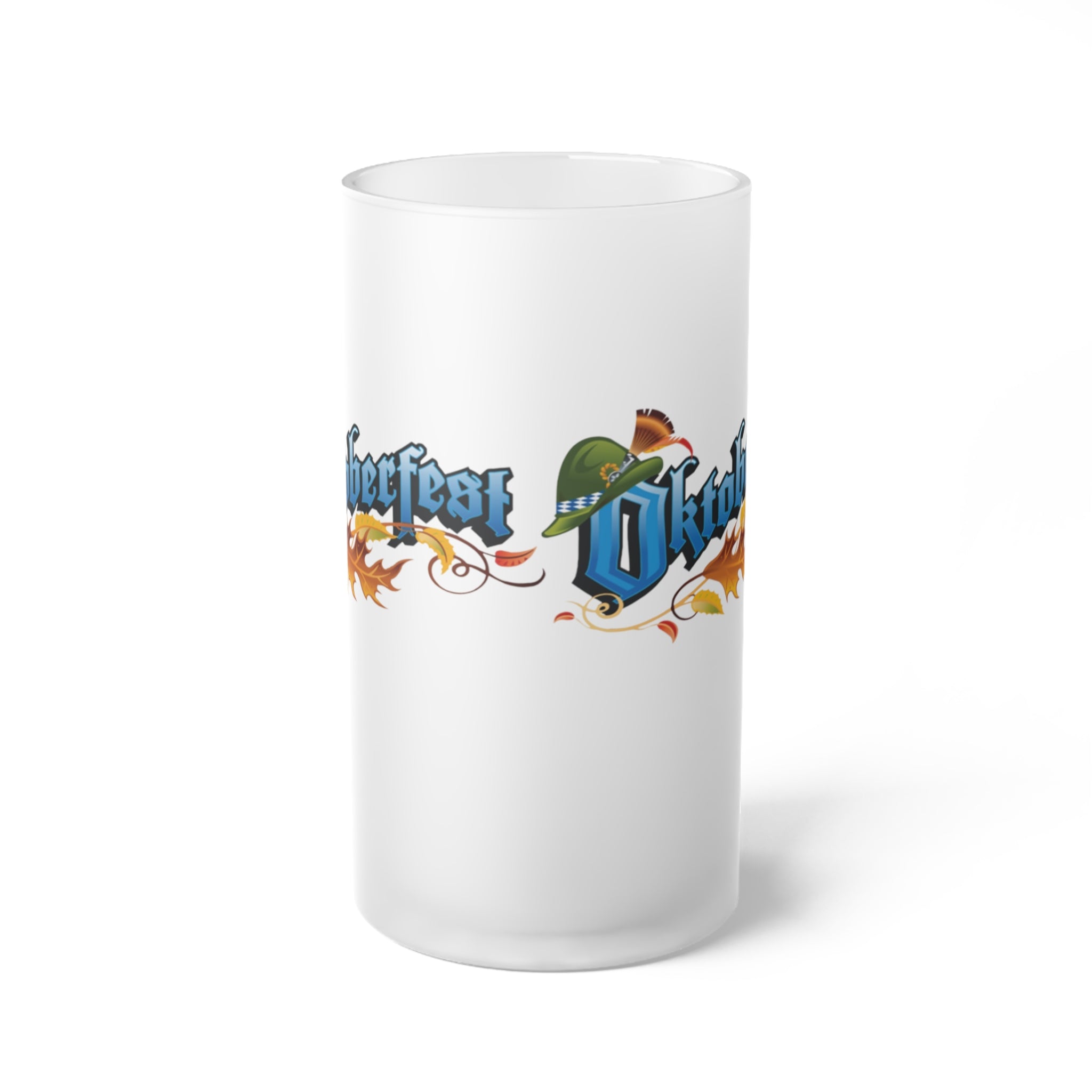 Oktoberfest- Frosted Glass Beer Mug - Creations by Chris and Carlos